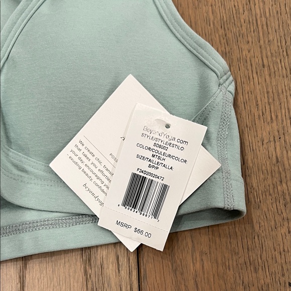 Beyond yoga Spacedye lift your spirits bra, Mint Green, size s - Picture 3 of 4